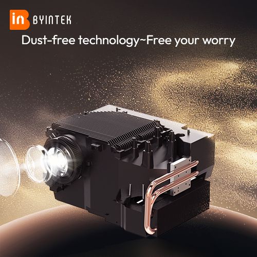 BYINTEK T5Max Full HD 1080P Projector 4K 1000ANSI Android WiFi 6 Auto Focus ProfessionalBass Home Theater Projector for Video