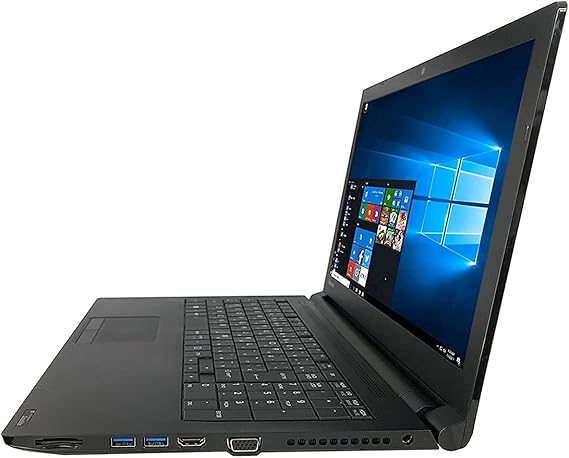 TOSHIBA B35 15.6-inch HD display laptop with Intel Core i5 5200U 7th Gen 8GB RAM, and 256GB SSD Windows 10 Pro, HDMI, USB ports DVD drive, 64-bit Slim and Lightweight laptop business students