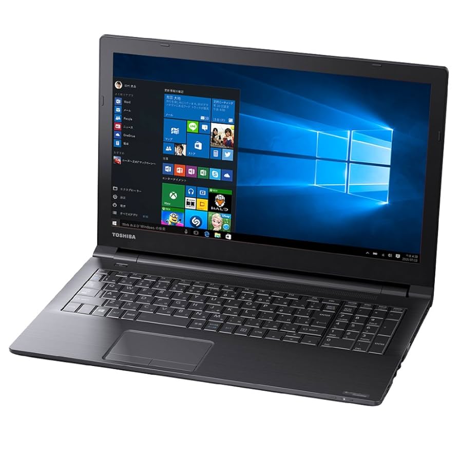 TOSHIBA B35 15.6-inch HD display laptop with Intel Core i5 5200U 7th Gen 8GB RAM, and 128GB SSD Windows 10 Pro, HDMI, USB ports DVD drive, 64-bit Slim and Lightweight laptop business students