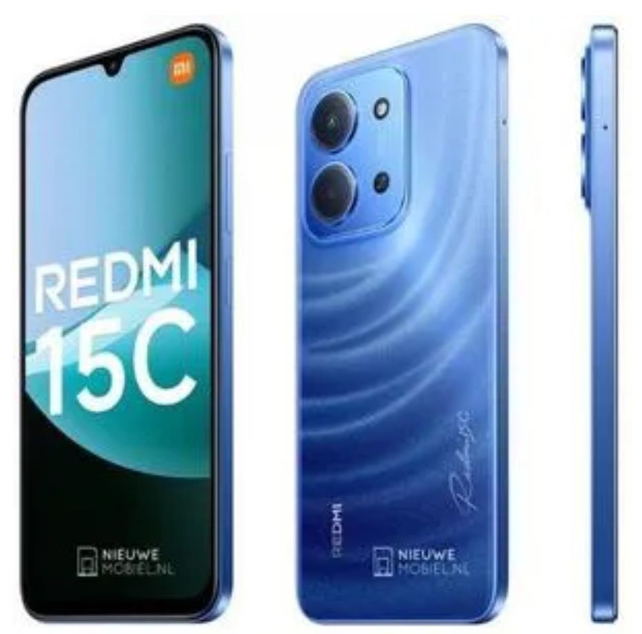 [Black Friday Offer] Xiaomi Redmi 15C 256GB+16(8+8)GB 6.9" 120Hz IPS LCD Display 50MP Camera 6000mAh Battery 33W Hyper-Charge Gorilla Glass 3 Dual SIM IP64 MTK Helio G81 Ultra Android Smartphone