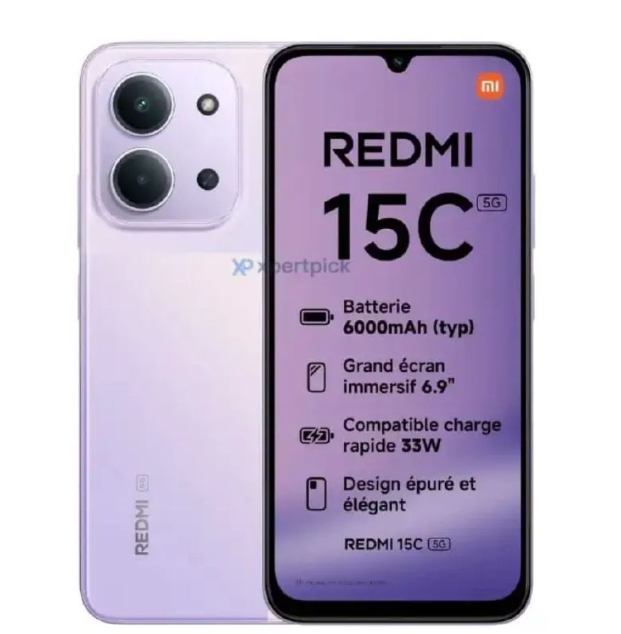 [Black Friday Offer] Redmi 15C 128GB+8(4+4)GB 6.9" IPS LCD 120Hz Display 50MP+8MP Camera Massive 6000mAh Battery+33W Fast Charging Dual SIM IP64 Gorilla Glass 3 NFC Side Fingerprint AI Smartphone