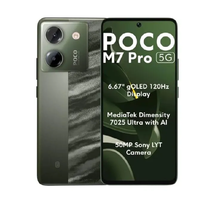 [Black Friday Deals] Xiaomi Poco M7 Pro 5G 256GB+12GB 6.67" AMOLED 120Hz Display 50MP Camera Massive 5110mAh Battery 45W Charge Onscreen Fingerprint IP64 Corn Better Than Note 14 Pro AI Smartphone