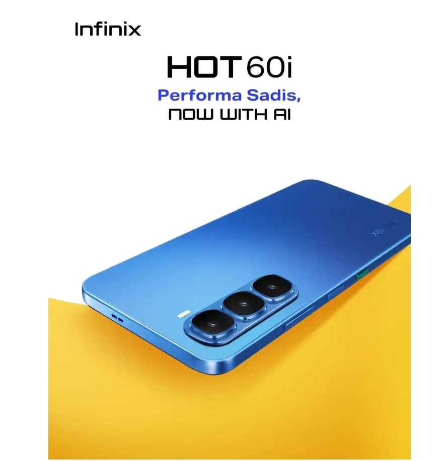 [Black Friday Offer] Infinix Hot 60i 256GB+16(8+8)GB 6.7" IPS LCD 120Hz Display Dual SIM 50MP Camera 5160mAh Battery 45W Charging IP64 Rating Fingerprint Unlock Infinix AI Smartphone