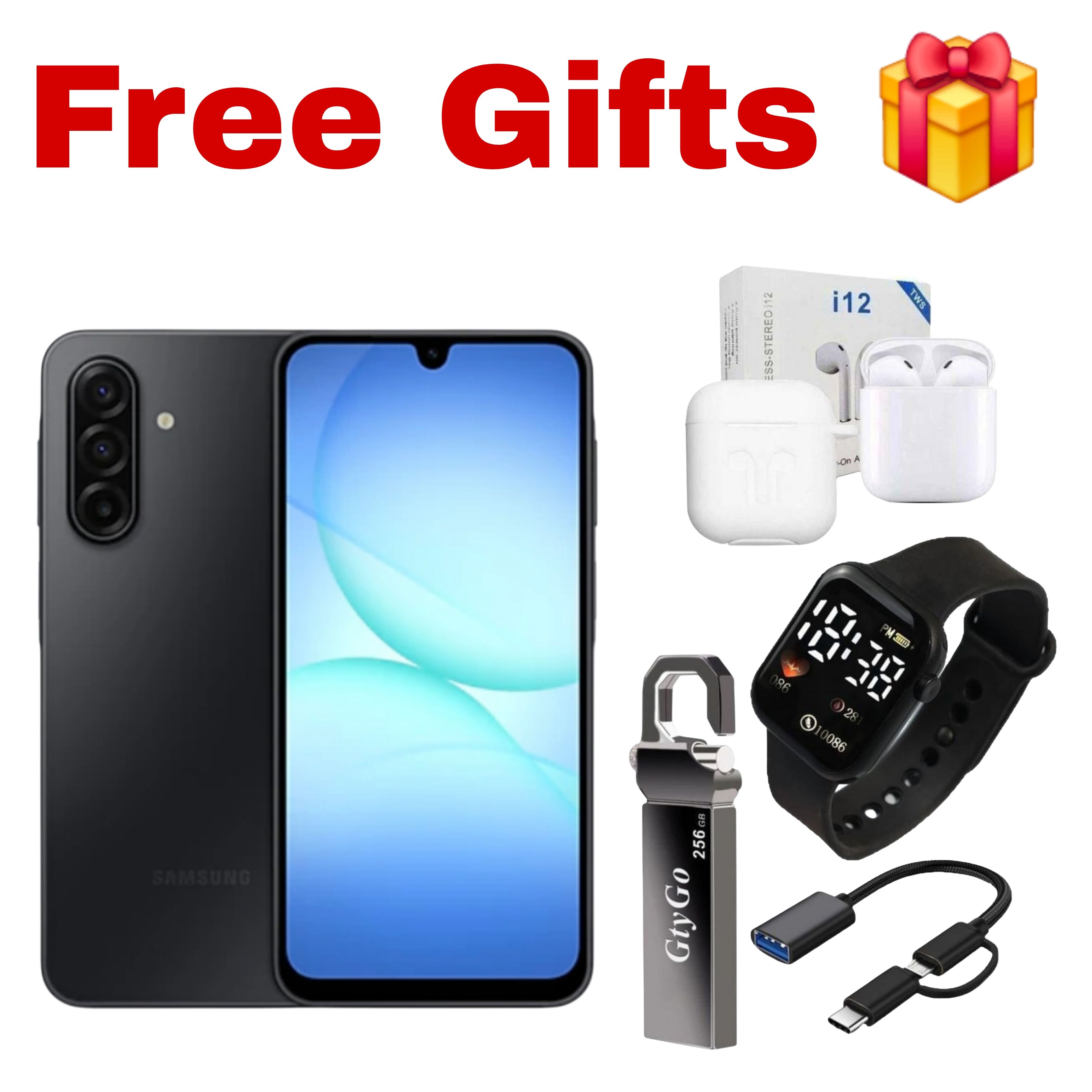 [Black Friday Deal] Samsung Galaxy A17 128GB+8(4+4)GB 6.7" 90Hz Super AMOLED Display Dual SIM (50+5+2)MP Rear Camera 13MP Selfie Camera 5000mAh Battery 25W Charge IP54 Better A16 Galaxy AI Smartphone