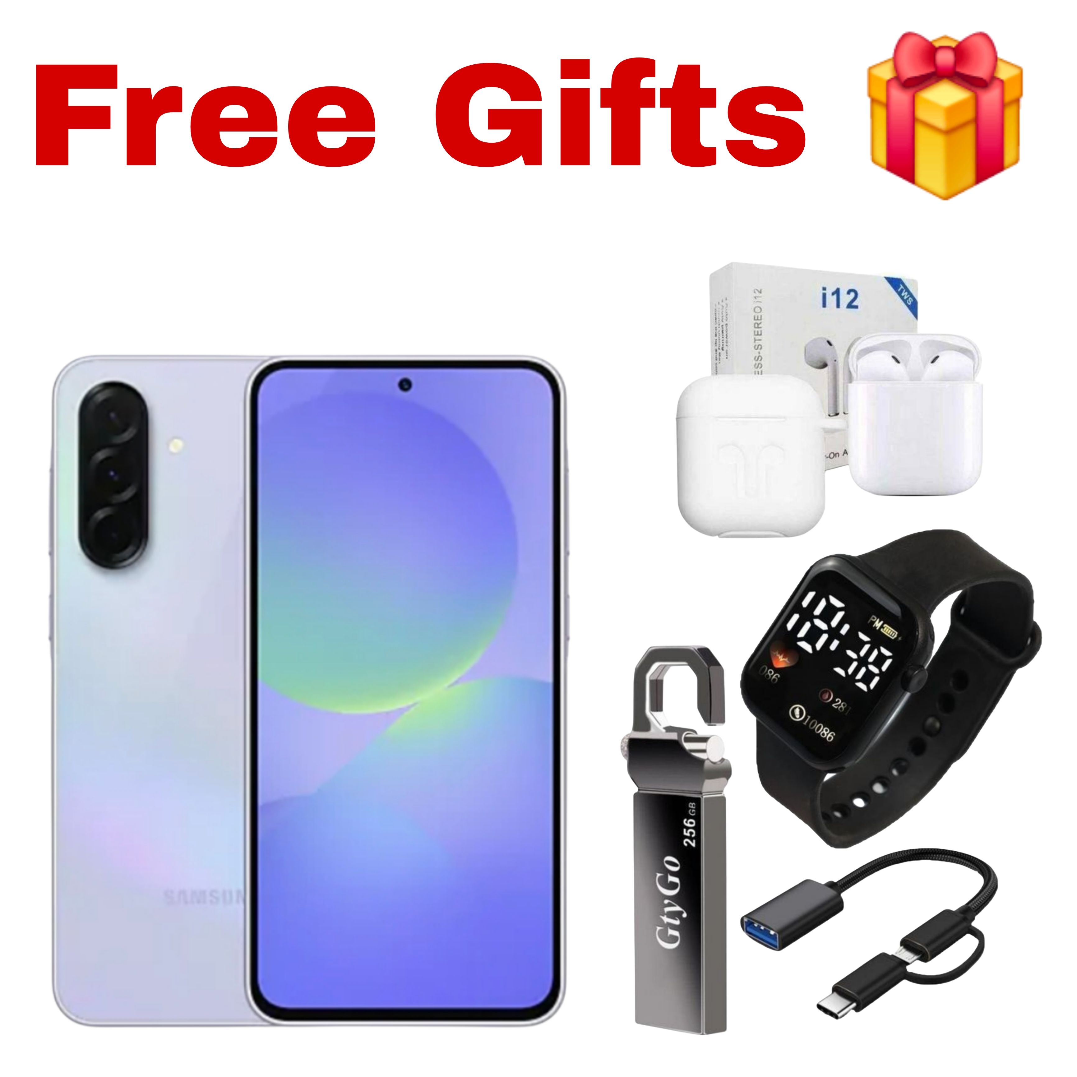 [Black Friday Offer] Samsung Galaxy A36 5G 256GB+16(8+8)GB 6.7" Super AMOLED 120Hz Display On-Screen Fingerprint (50+8+5)MP Camera 5000mAh Battery 45W Charge IP67 Galaxy AI Smartphone