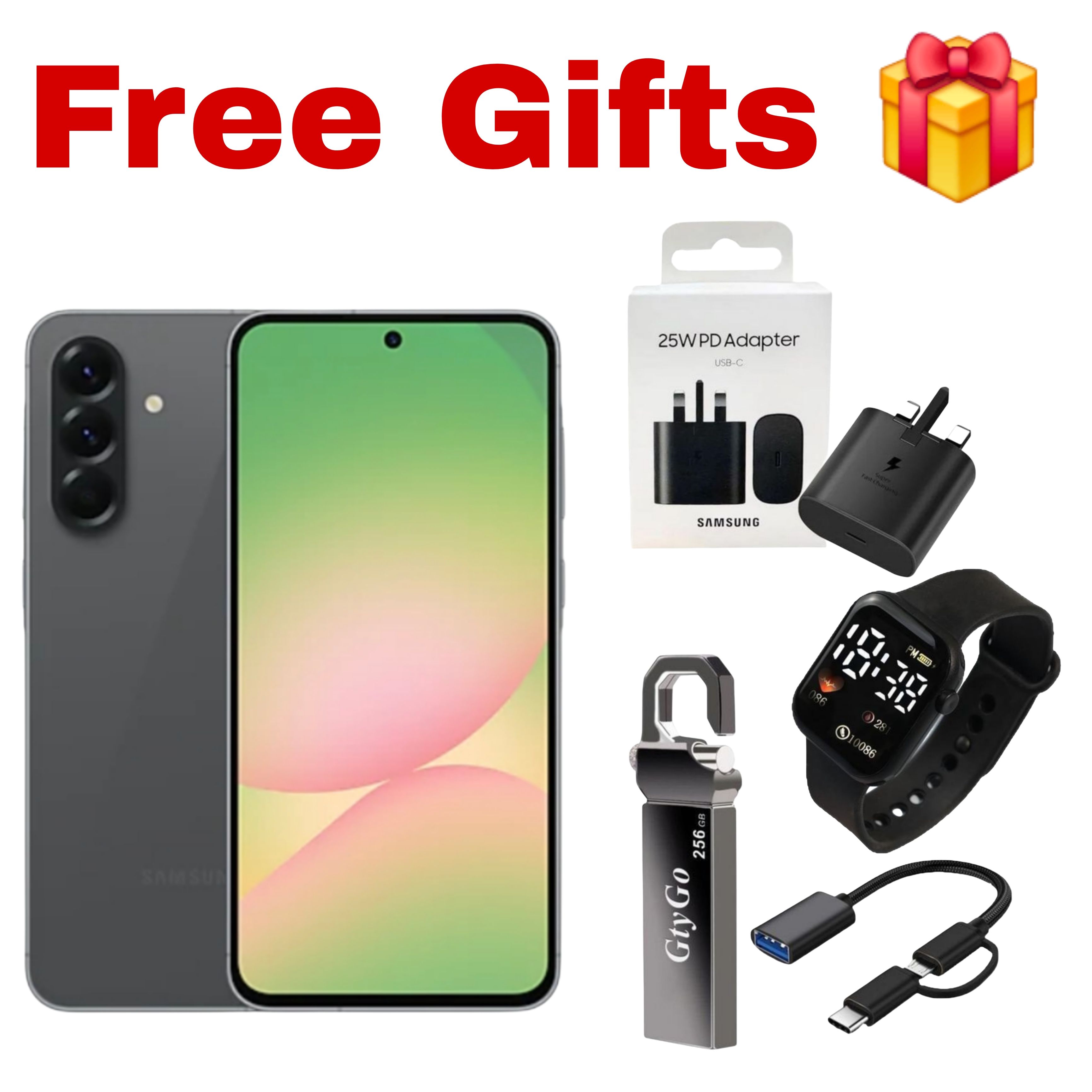 [Black Friday Offer] Samsung Galaxy A56 5G 256GB+16(8+8)GB 6.7" Super AMOLED 120Hz Display Dual SIM/e-SIM 50MP Camera 5000mAh Battery 45W Charge IP67 On-Screen Fingerprint Galaxy AI Smartphones