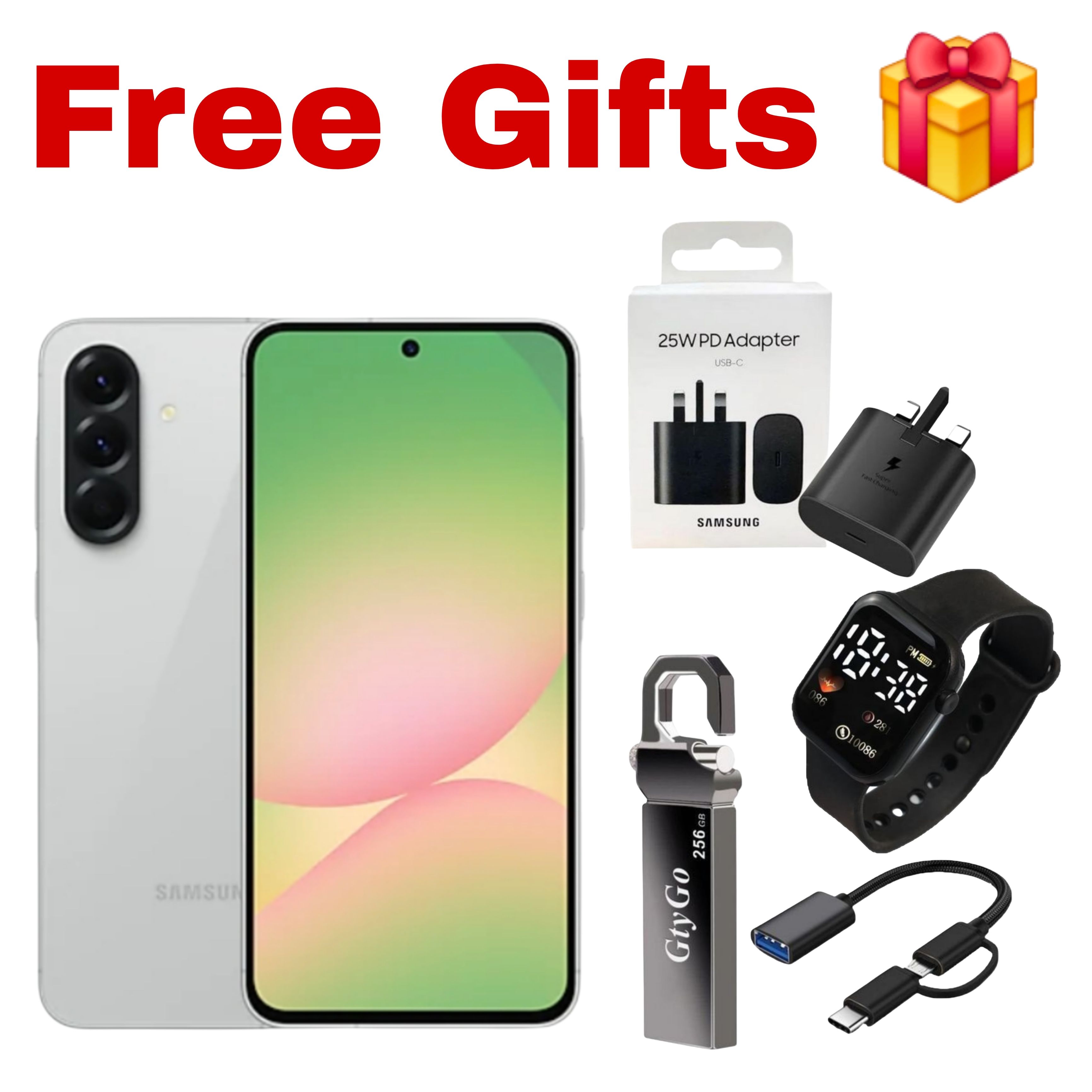 [Black Friday Offer] Samsung Galaxy A56 5G 256GB+16(8+8)GB 6.7" Super AMOLED 120Hz Display Dual SIM/e-SIM 50MP Camera 5000mAh Battery 45W Charge IP67 On-Screen Fingerprint Galaxy AI Smartphones