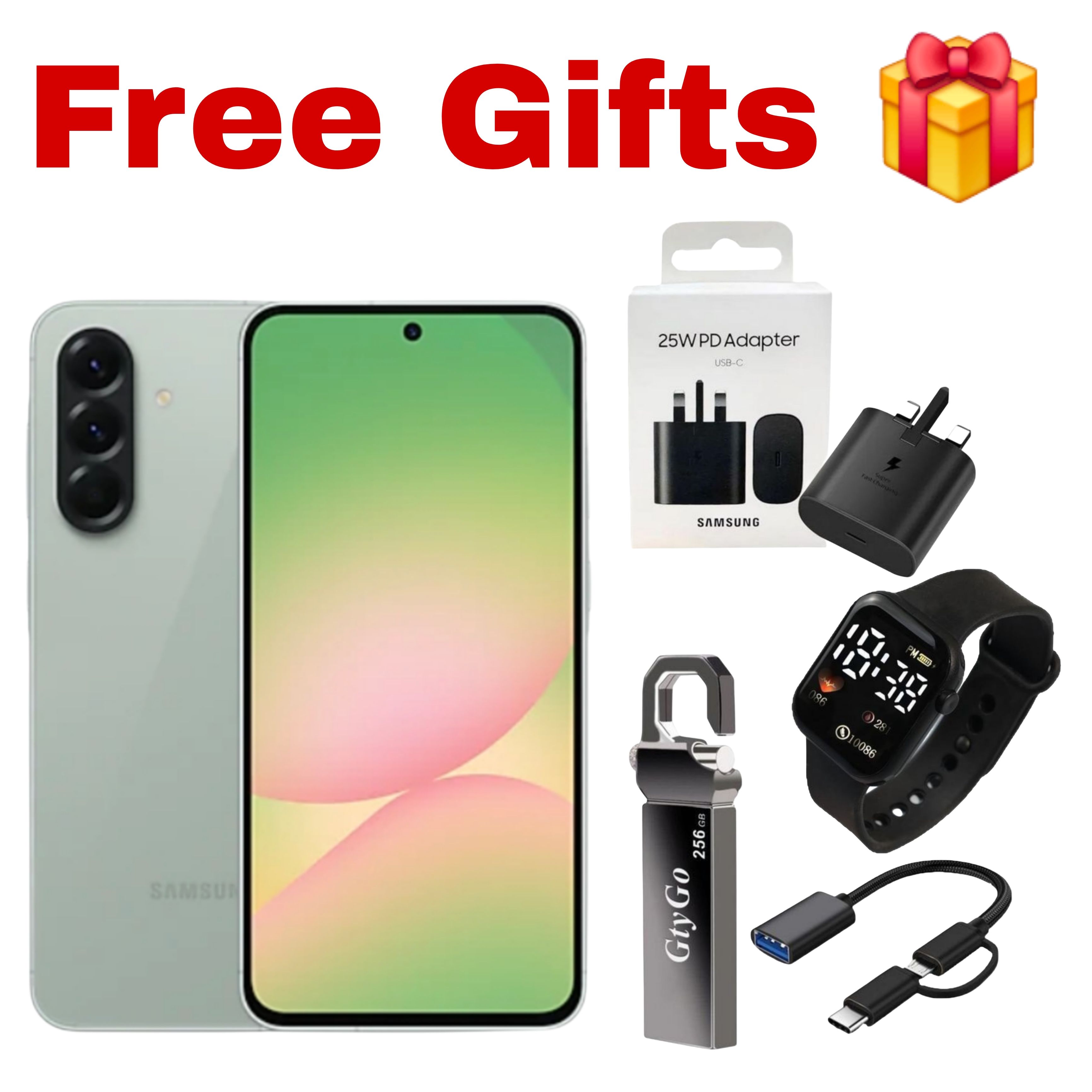 [Black Friday Offer] Samsung Galaxy A56 5G 256GB+16(8+8)GB 6.7" Super AMOLED 120Hz Display Dual SIM/e-SIM 50MP Camera 5000mAh Battery 45W Charge IP67 On-Screen Fingerprint Galaxy AI Smartphones