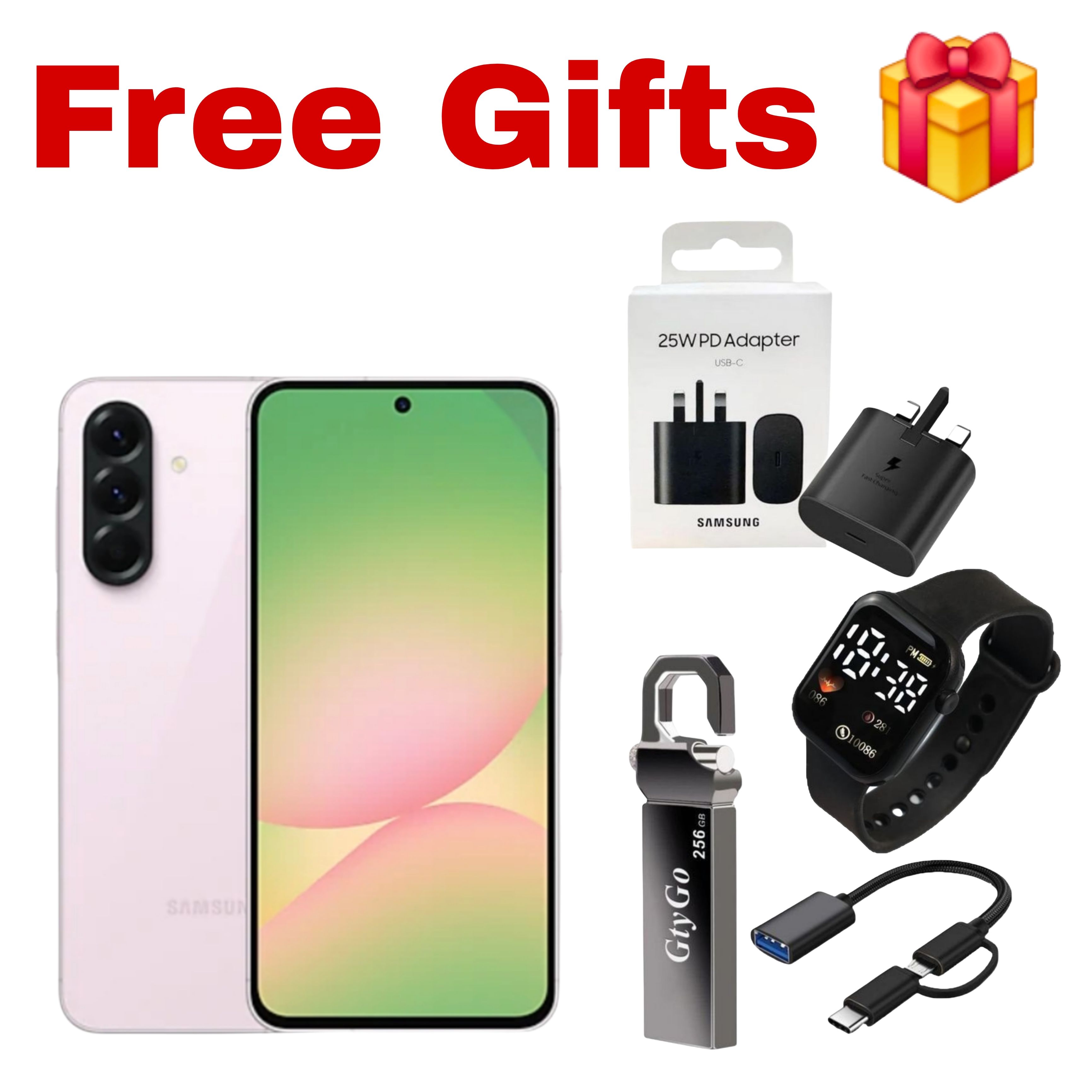 [Black Friday Offer] Samsung Galaxy A56 5G 256GB+16(8+8)GB 6.7" Super AMOLED 120Hz Display Dual SIM/e-SIM 50MP Camera 5000mAh Battery 45W Charge IP67 On-Screen Fingerprint Galaxy AI Smartphones