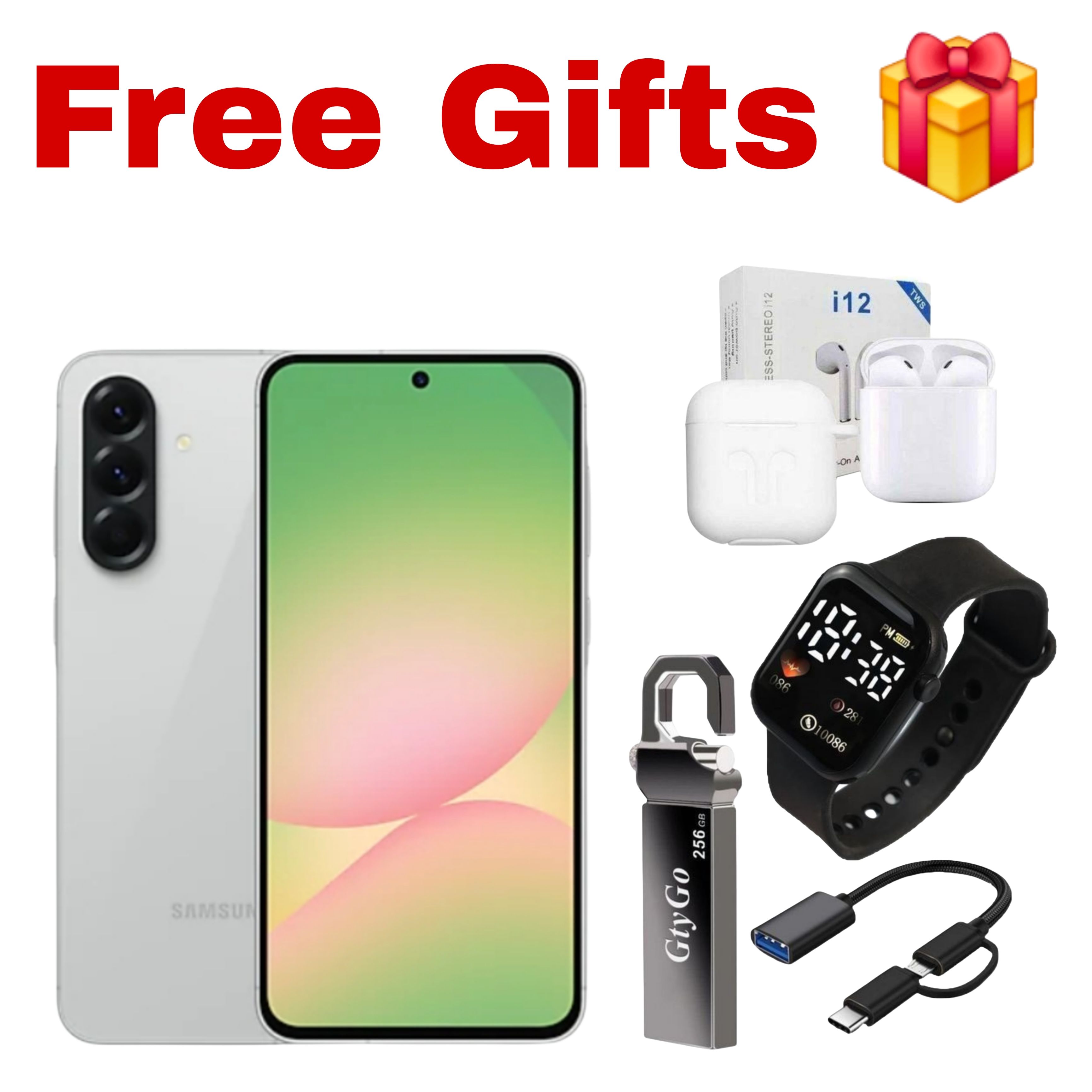 [Black Friday Offer] Samsung Galaxy A56 5G 256GB+16(8+8)GB 6.7" Super AMOLED 120Hz Display Dual SIM/e-SIM 50MP Camera 5000mAh Battery 45W Charge IP67 On-Screen Fingerprint Galaxy AI Smartphones