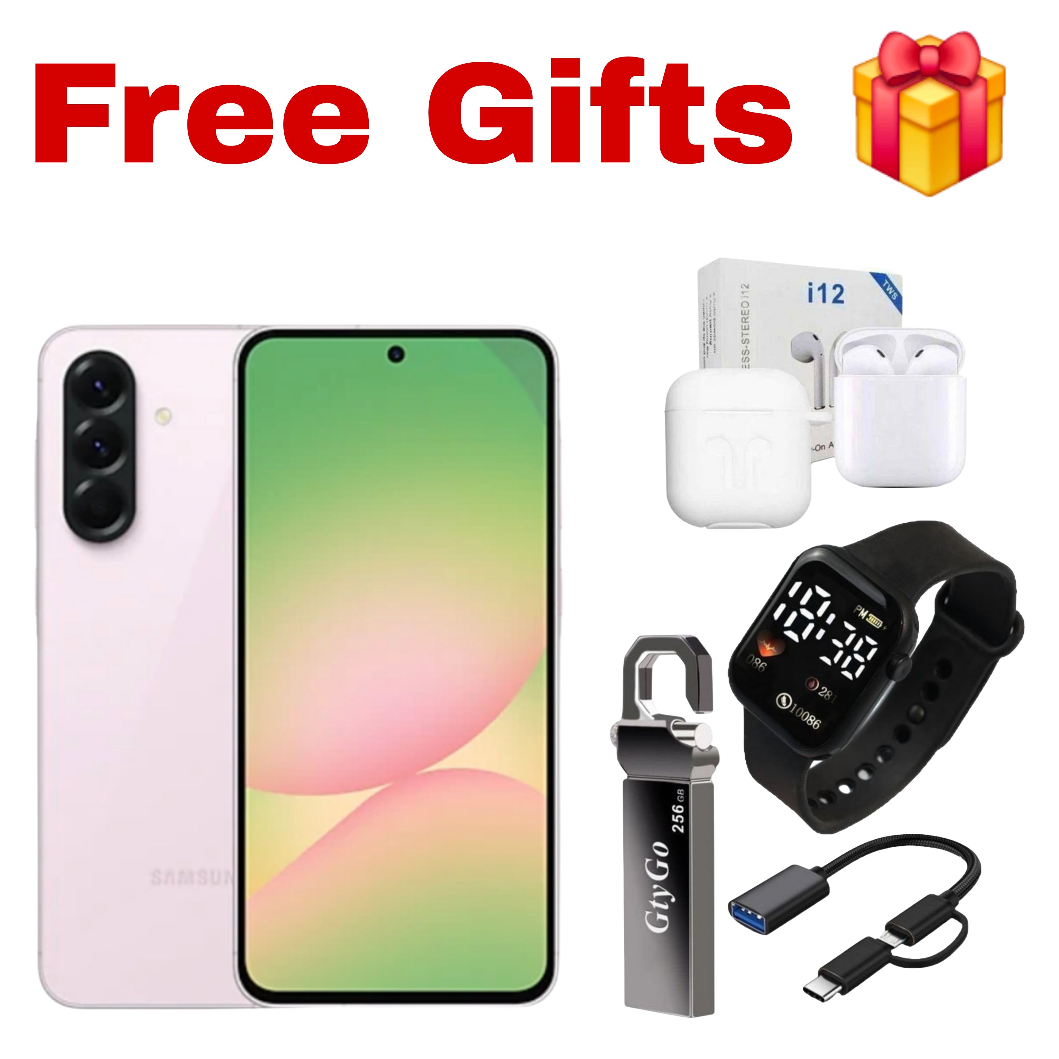 [Black Friday Offer] Samsung Galaxy A56 5G 256GB+16(8+8)GB 6.7" Super AMOLED 120Hz Display Dual SIM/e-SIM 50MP Camera 5000mAh Battery 45W Charge IP67 On-Screen Fingerprint Galaxy AI Smartphones