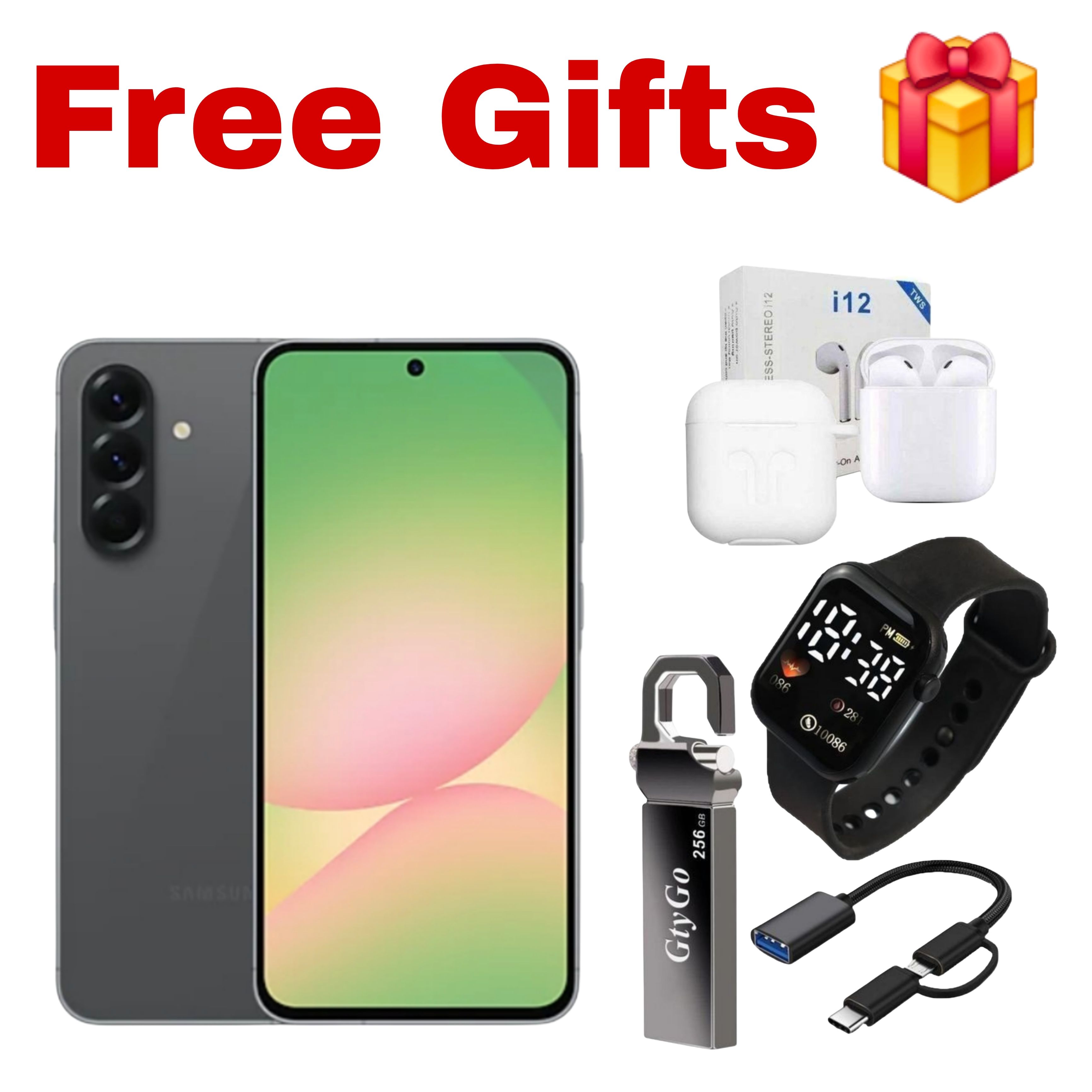 [Black Friday Offer] Samsung Galaxy A56 5G 256GB+16(8+8)GB 6.7" Super AMOLED 120Hz Display Dual SIM/e-SIM 50MP Camera 5000mAh Battery 45W Charge IP67 On-Screen Fingerprint Galaxy AI Smartphones