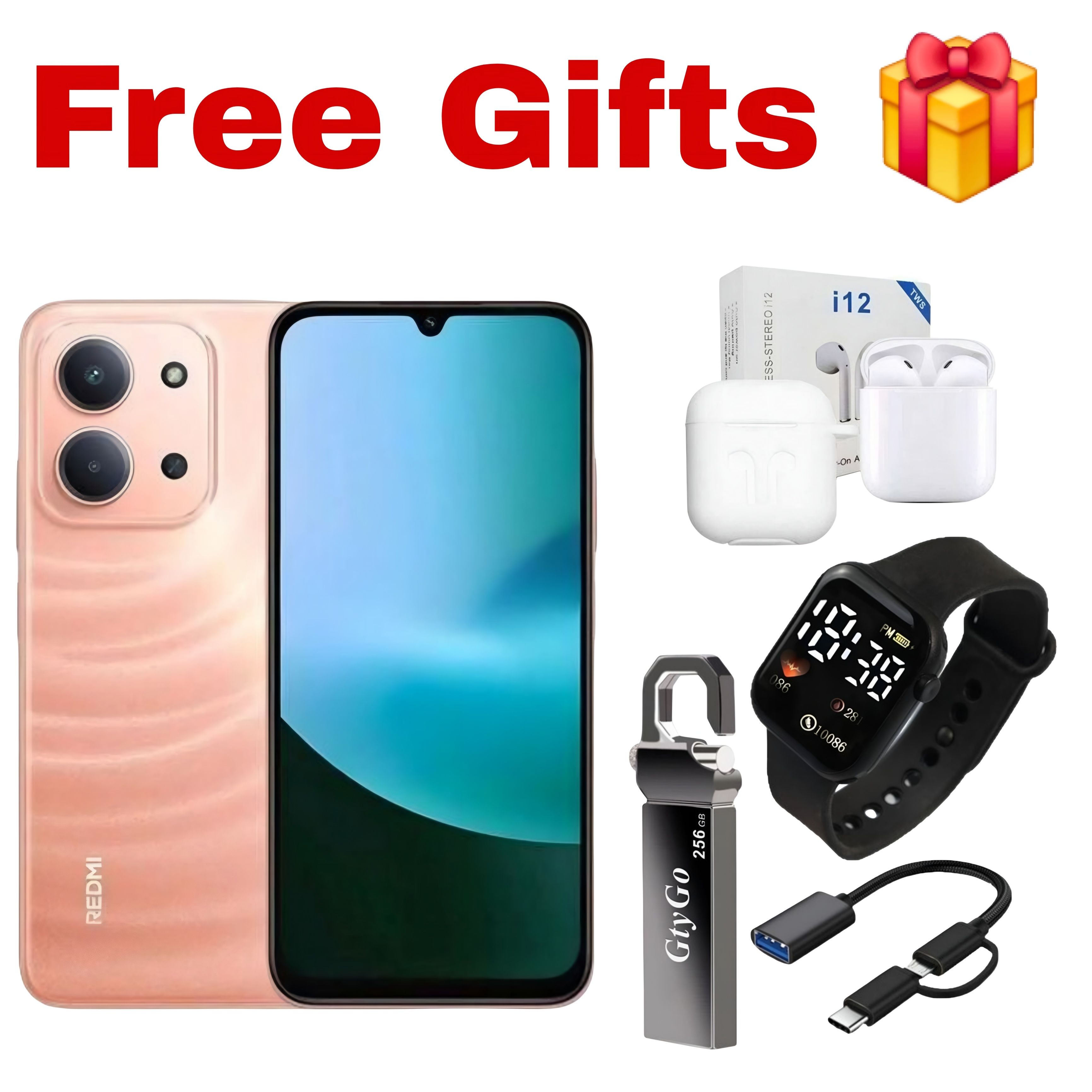 [New Arrival] Xiaomi Redmi 15C 128GB+8(4+4)GB 6.9" 120Hz IPS LCD Display 50MP Camera 6000mAh Battery 33W Hyper-Charge Gorilla Glass 3 Dual SIM IP64 MTK Helio G81 Ultra Android Smartphone