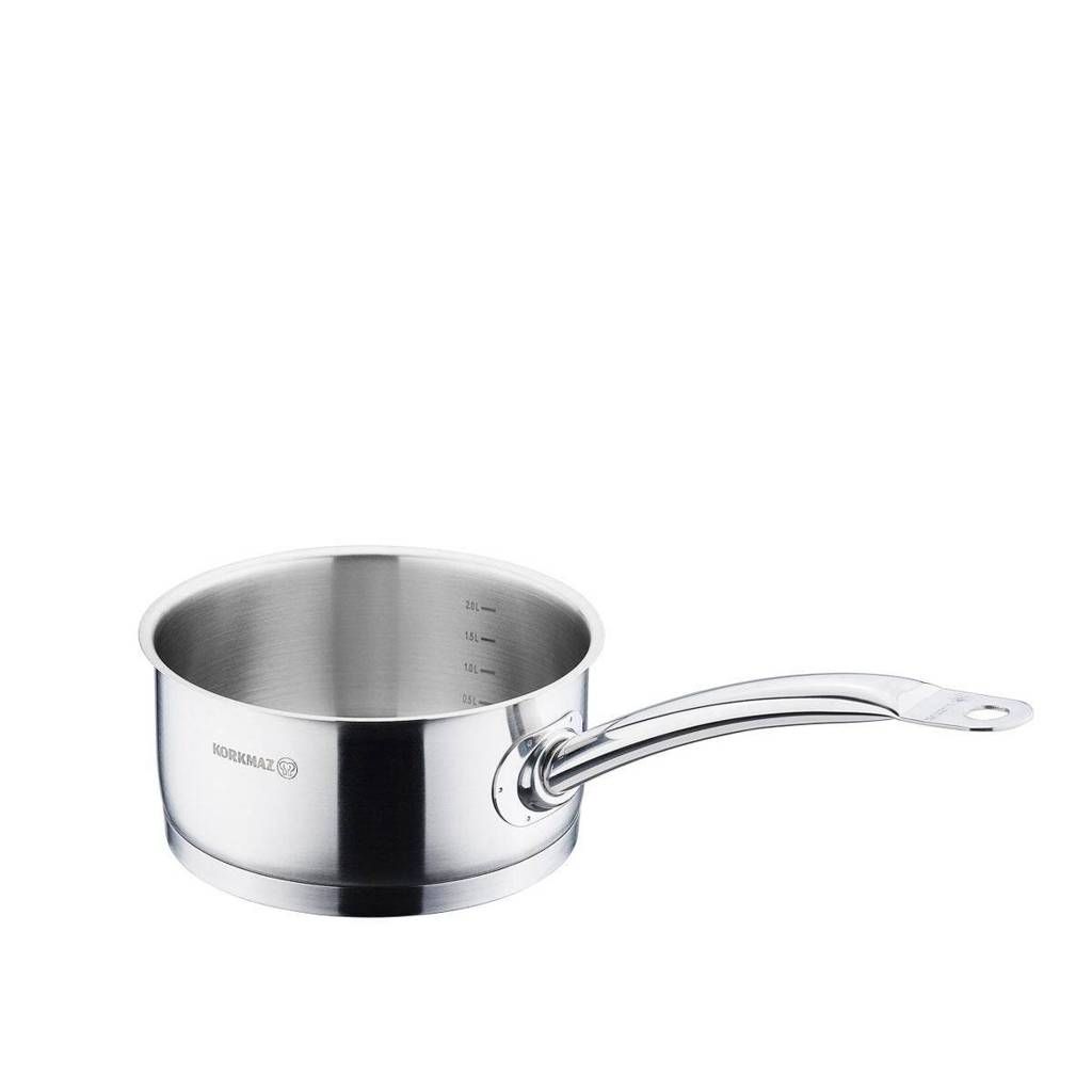 A1156 KORKMAZ STAINLESS STEEL SAUCE PAN 16CM