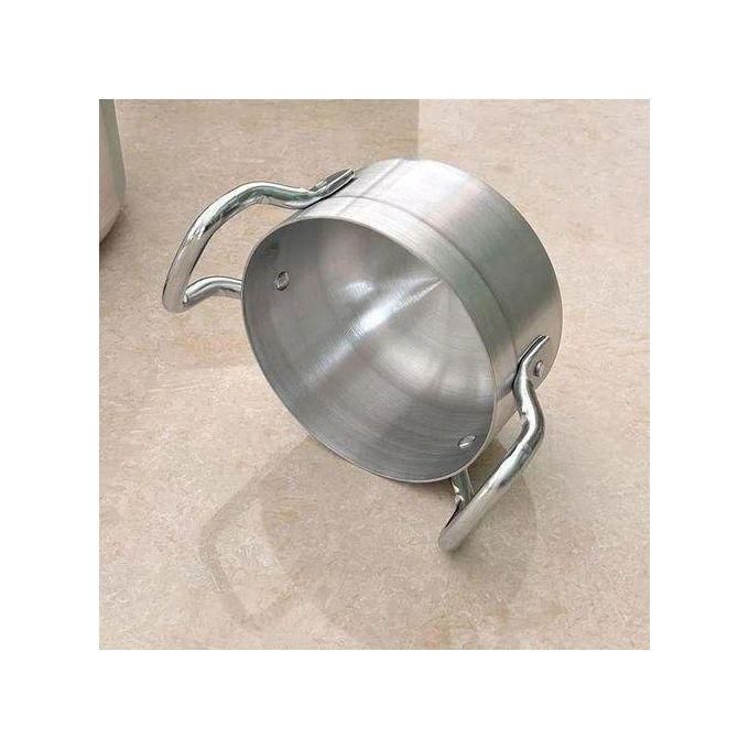 14 Pieces TC Heavy Aluminum Cooking Pot Sufuria Set ( 16/18/20/22/24/26/28cm) with FREE 2 Plastic Service Spoons and 1 Scotch