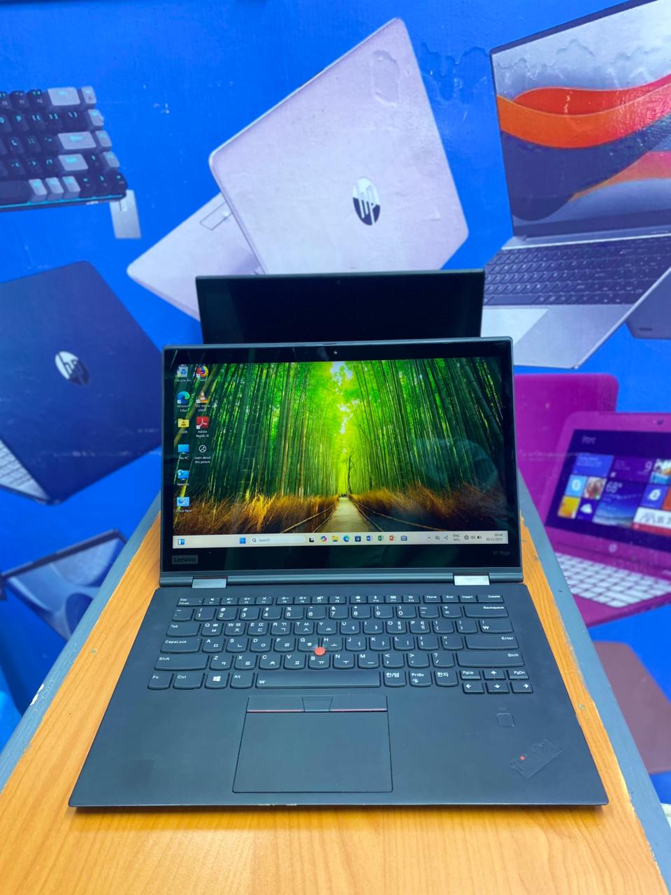 LENOVO THINKPAD X1 YOGA INTEL CORE I7 8TH GENERATION TOUCH SCREEN X360 WITH STYLUS PEN REFURBISHED LAPTOP 16 GB RAM & 512 GB SSD STORAGE WITH BACKLIGHT KEYBOARD AND FINGERPRINT SENSOR