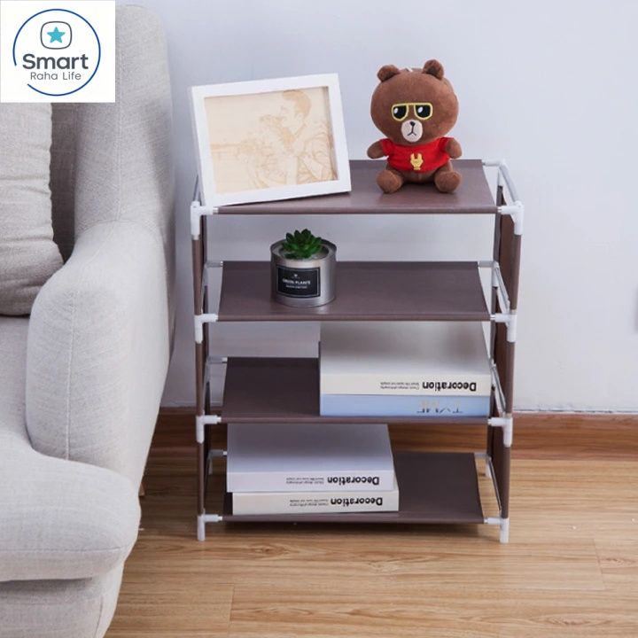 【Promotion】RahaLife 4-5 Layer Shoe Rack Assemble Portable Storage Organizer Space Saving Small Furniture for Entryway, Closet Sturdy & Compact Shoe Shelf for Home Living