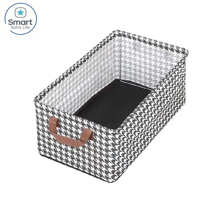 Smartrahalife Foldable Closet Organizer – Stackable Storage Baskets with Handles & Dustproof Lids, Steel Frame Shelf for Clothes & Toys, Space Saver Fabric Shelves, Easy Assemble Wardrobe Box