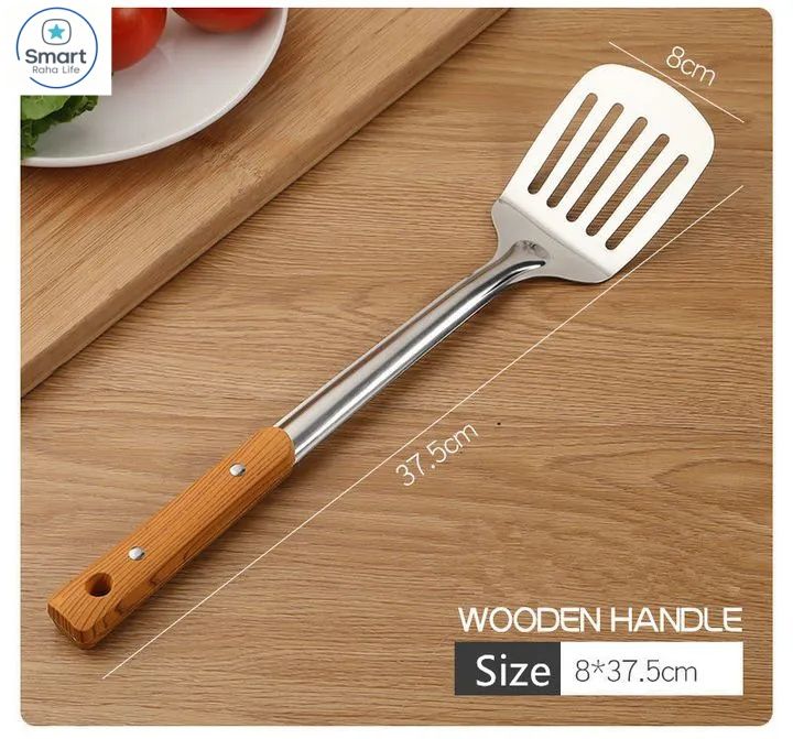 【Promotion】RahaLife 6PCS Kitchen Utensil Set Non-Stick & Heat Resistant Spatula, Spoon, Strainer & Filter Cooking Essential for Non-Scratch Use Easy Clean & Dishwasher Safe