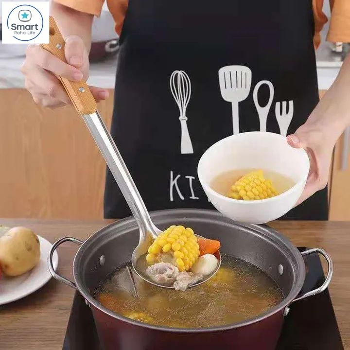 【Promotion】RahaLife 6PCS Kitchen Utensil Set Non-Stick & Heat Resistant Spatula, Spoon, Strainer & Filter Cooking Essential for Non-Scratch Use Easy Clean & Dishwasher Safe