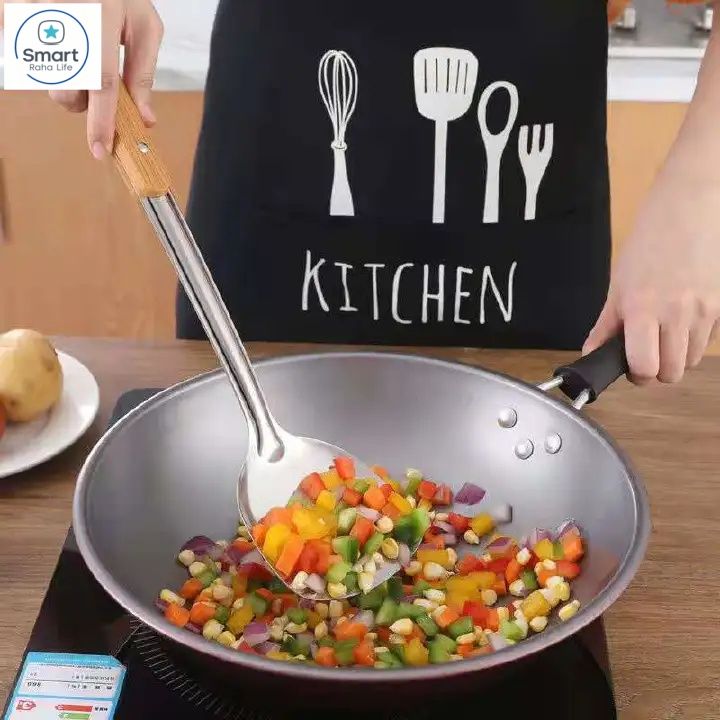 【Promotion】RahaLife 6PCS Kitchen Utensil Set Non-Stick & Heat Resistant Spatula, Spoon, Strainer & Filter Cooking Essential for Non-Scratch Use Easy Clean & Dishwasher Safe