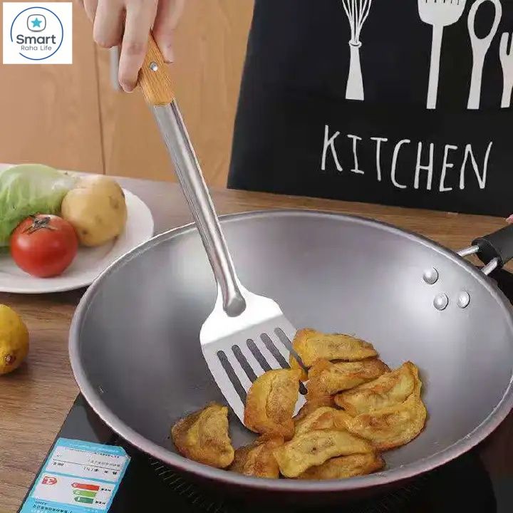 【Promotion】RahaLife 6PCS Kitchen Utensil Set Non-Stick & Heat Resistant Spatula, Spoon, Strainer & Filter Cooking Essential for Non-Scratch Use Easy Clean & Dishwasher Safe