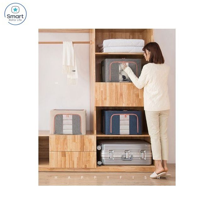 【Promotion】RahaLife Extra Large Storage Bags Moisture-Proof Non-Woven Fabric Perfect for Quilt, Duvet & Seasonal Clothes 50×50×35cm 70×50×30cm Keep Your Home Neat & Dry