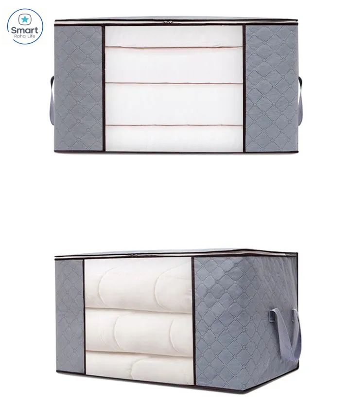【Promotion】RahaLife Extra Large Storage Bags Moisture-Proof Non-Woven Fabric Perfect for Quilt, Duvet & Seasonal Clothes 50×50×35cm 70×50×30cm Keep Your Home Neat & Dry