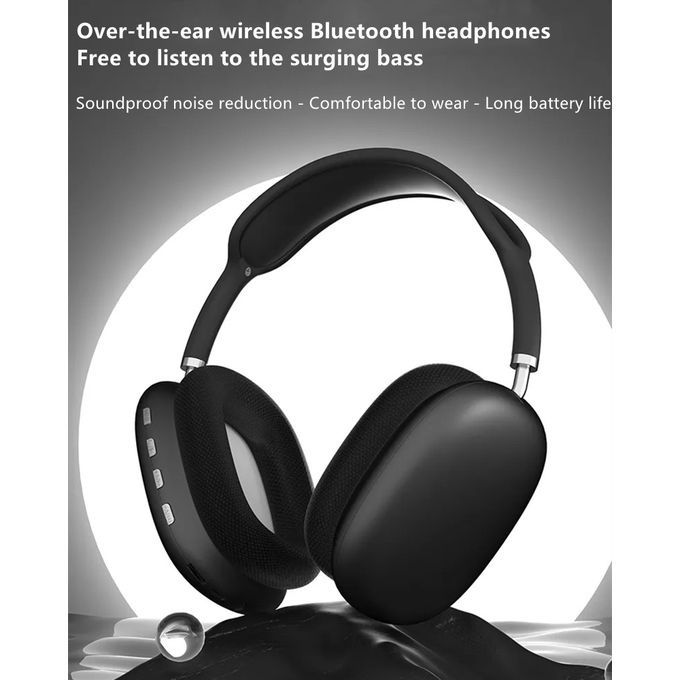 【Promotion】RahaLife P9 Pro Max 2024 TWS Headphones Active Noise Cancelling Mic Deep Bass Subwoofer 40H Playtime Bluetooth Earphones Waterproof for iPhone Android Sports Gym Running