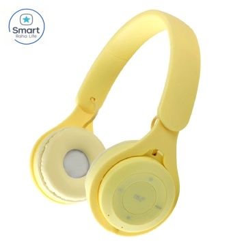 【Promotion】RahaLife Y08 Macaron Color Bluetooth Headphones Wireless Foldable Headset with Microphone Stereo Bass for Gaming & Sport Comfortable Headband for Mobile Tablet Perfect Gift Long Battery