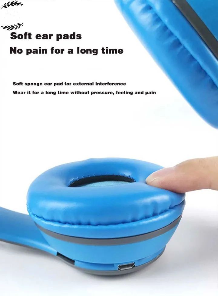 【Promotion】Smartrahalife P47 Wireless Bluetooth Headphone Stereo Bass Sound Foldable Sports Headset with TF Card Slot Hands-free Mic for iOS Android Phone Long Battery Life