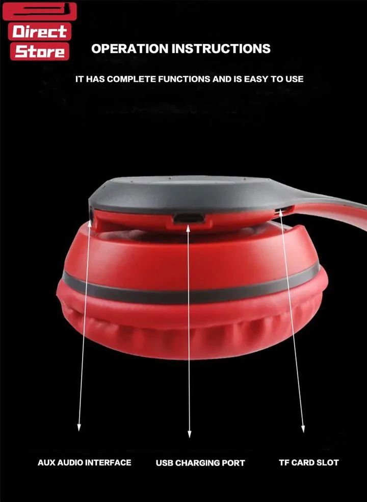 【Promotion】Smartrahalife P47 Wireless Bluetooth Headphone Stereo Bass Sound Foldable Sports Headset with TF Card Slot Hands-free Mic for iOS Android Phone Long Battery Life