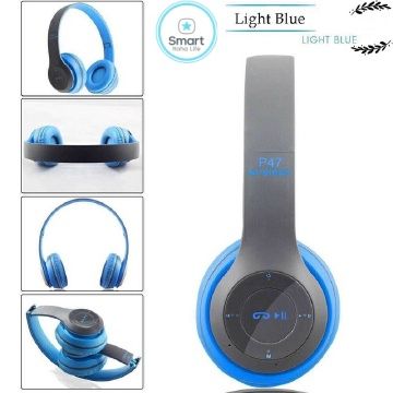 【Promotion】Smartrahalife P47 Wireless Bluetooth Headphone Stereo Bass Sound Foldable Sports Headset with TF Card Slot Hands-free Mic for iOS Android Phone Long Battery Life