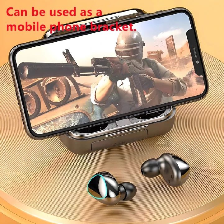 【Promotion】Smartrahalife M10 Earphone Wireless Bluetooth 5.0 Earbuds 9D Stereo Bass Sound, Clear Call Mic LED Power Display IPX6 Waterproof Sport Earphones for Running Gym Workout 24H Playtime