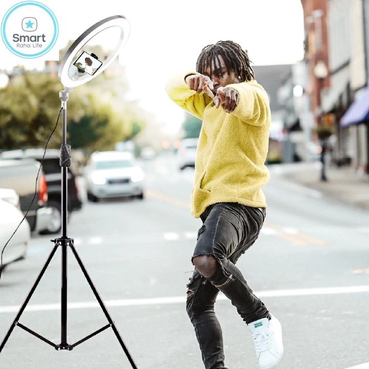 2.1M Tripod Stand with 10 Inch LED Ring Light for Selfie makeups studio Supplimentary Light WITH 2.1M TRIPOD Stand for  Selfie,  Makeup, YouTube, TikTok Live Streaming Studio Quality Video