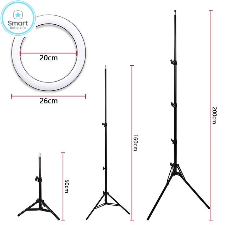 2.1M Tripod Stand with 10 Inch LED Ring Light for Selfie makeups studio Supplimentary Light WITH 2.1M TRIPOD Stand for  Selfie,  Makeup, YouTube, TikTok Live Streaming Studio Quality Video