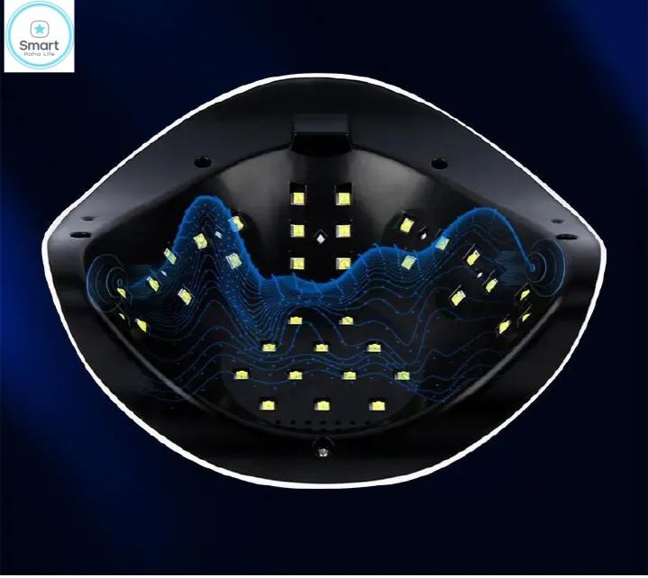 【Promotion】Smartrahalife Professional Nail Dryer Machine 168W UV/LED Lamp with 36 LEDs 10/30/60/99s Time Auto Sensor Fast Curing for Gel Polish Salon Home Manicure Essential+12pcs Beauty Manicure Tool