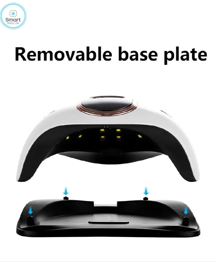 【Promotion】Smartrahalife Professional Nail Dryer Machine 168W UV/LED Lamp with 36 LEDs 10/30/60/99s Time Auto Sensor Fast Curing for Gel Polish Salon Home Manicure Essential+12pcs Beauty Manicure Tool