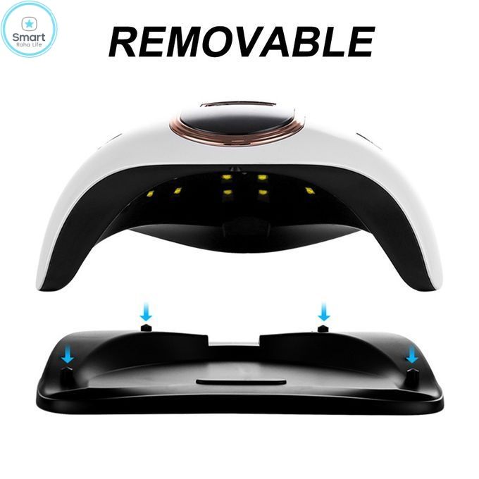 【Promotion】Smartrahalife Professional Nail Dryer Machine 168W UV/LED Lamp with 36 LEDs 10/30/60/99s Time Auto Sensor Fast Curing for Gel Polish Salon Home Manicure Essential+12pcs Beauty Manicure Tool