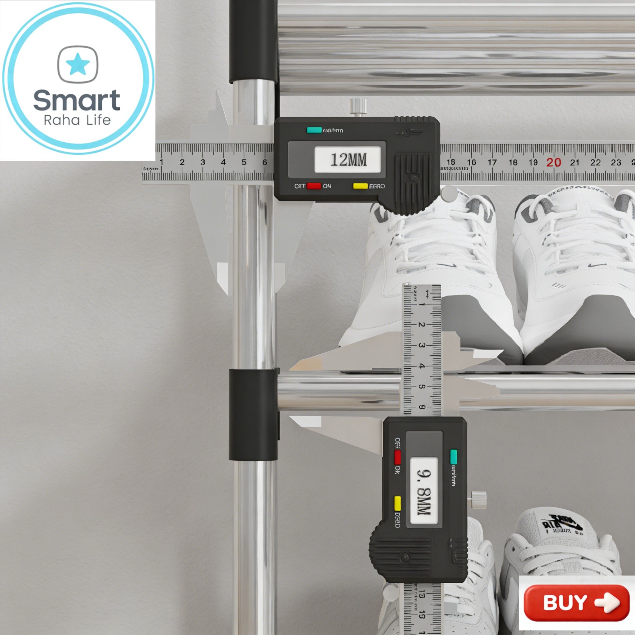 【Promotion】RahaLife  7 Layer Shoes Rack Upgraded Organizer Dustproof Household Doorstep Shoes DIY Storage Shelf Assembly Large Capacity Shoes Cabinet