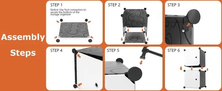 【Promotion】RahaLife Full-Depth 55CM Portable Wardrobe Closet with 12 Grids & 3 Columns All-in-One Storage for Clothes Shoes Books and Toys Space-Saving Organizer