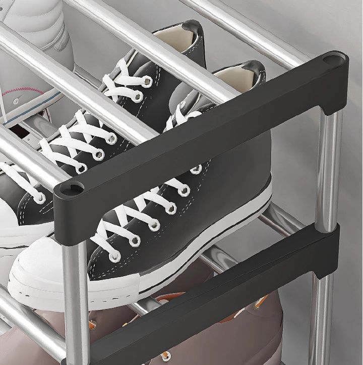 【Promotion】Smartrahalife 7 Layer Shoe Rack Assemble Shoe Shelf Storage Organizer Multifunctional Small Furniture for Entryway Closet, Dorm Space Saving Design Sturdy Portable