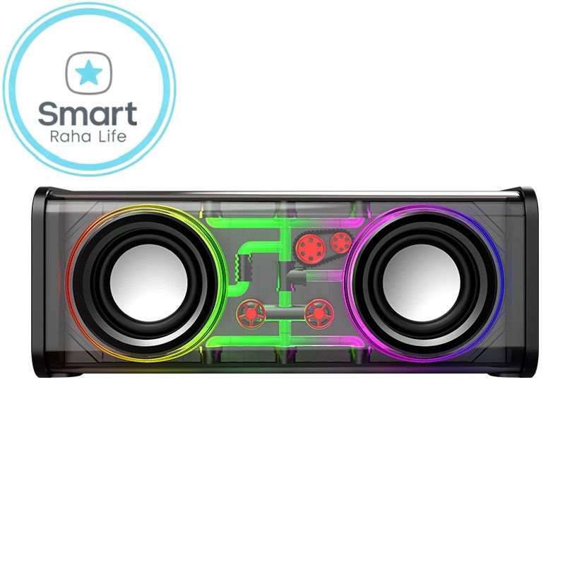 【Promotion】Smartrahalife Wireless Bluetooth Speaker Home Theater Sound System Soundbar for TV, PC Computer Speaker Subwoofer with 4D Surround Sound Portable Music Box