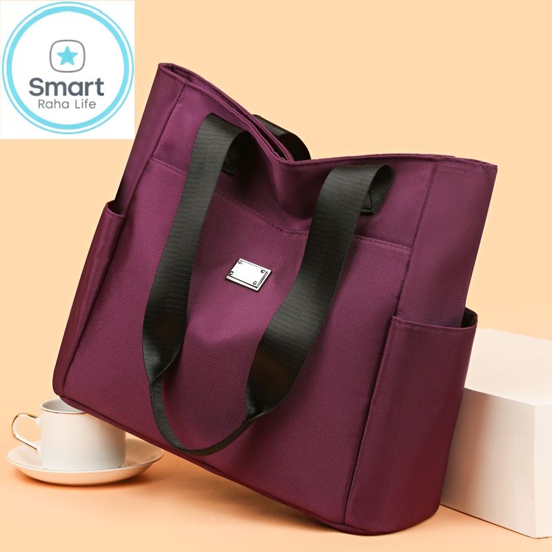 Smartrahalife Fashion PU Leather Tote Bag for Women, 3 Ways to Wear: Shoulder/Crossbody/Handbag, Casual Portable Purse with Local Fast Delivery