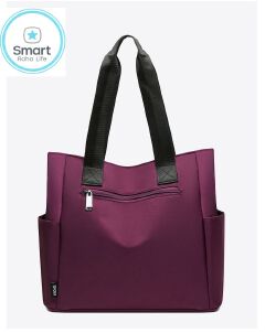 Smartrahalife Fashion PU Leather Tote Bag for Women, 3 Ways to Wear: Shoulder/Crossbody/Handbag, Casual Portable Purse with Local Fast Delivery
