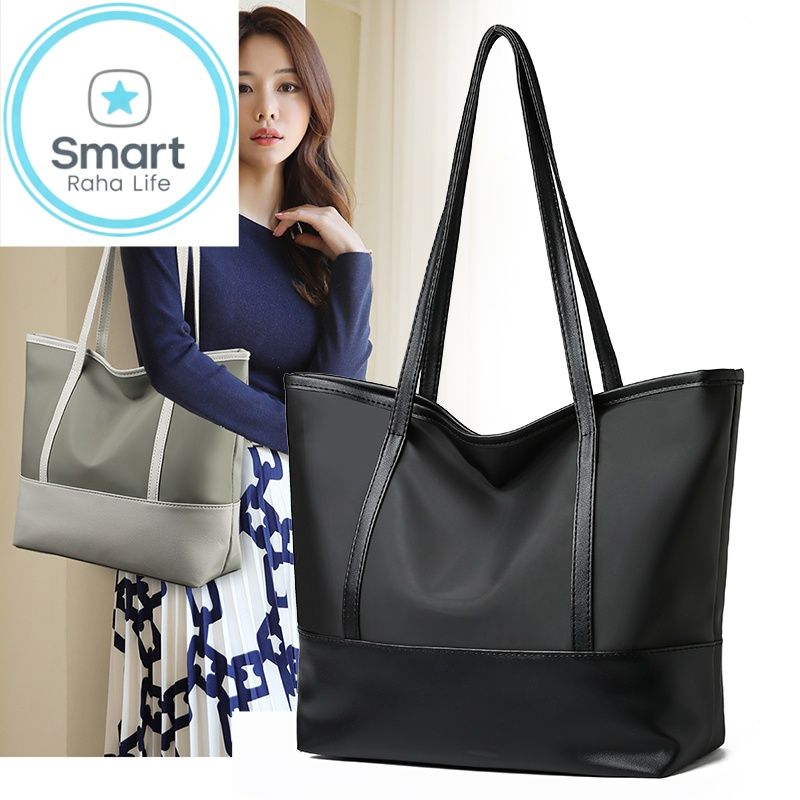 Smartrahalife Fashion PU Leather Tote Bag for Women, 3 Ways to Wear: Shoulder/Crossbody/Handbag, Casual Portable Purse with Local Fast Delivery