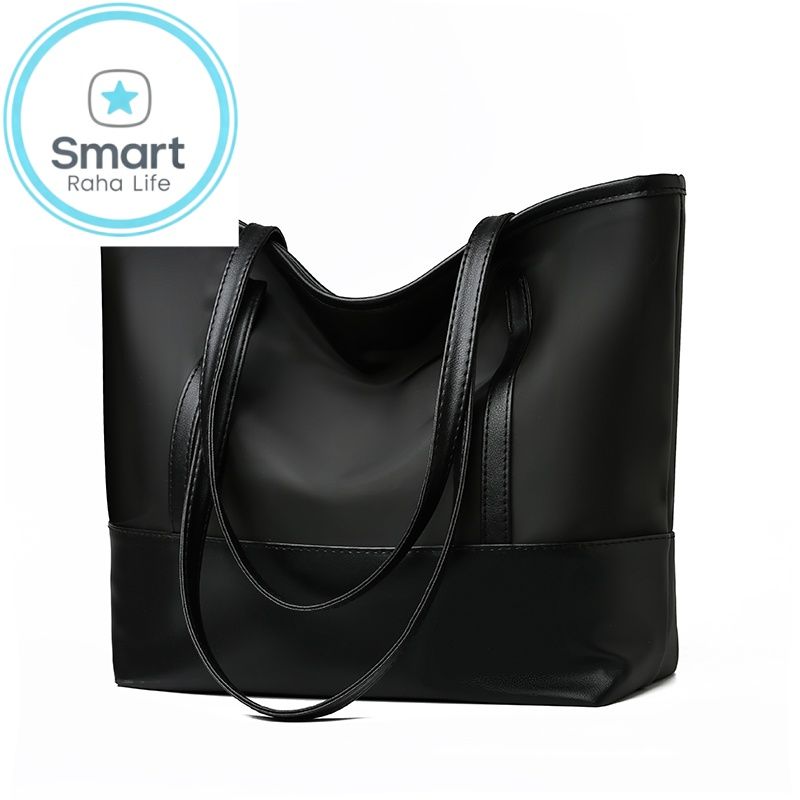 Smartrahalife Fashion PU Leather Tote Bag for Women, 3 Ways to Wear: Shoulder/Crossbody/Handbag, Casual Portable Purse with Local Fast Delivery
