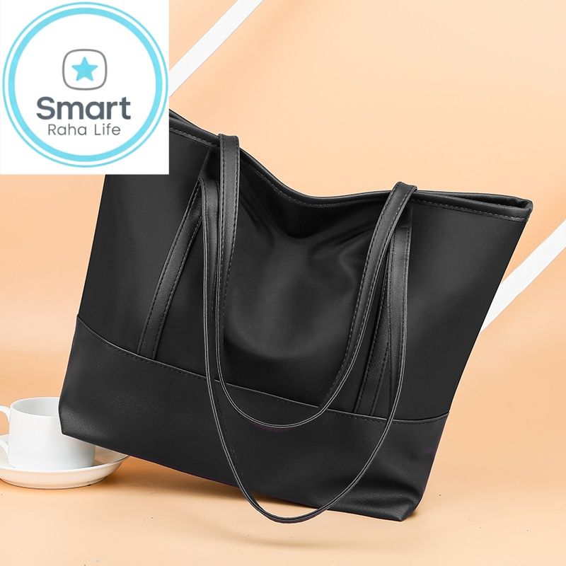 Smartrahalife Fashion PU Leather Tote Bag for Women, 3 Ways to Wear: Shoulder/Crossbody/Handbag, Casual Portable Purse with Local Fast Delivery
