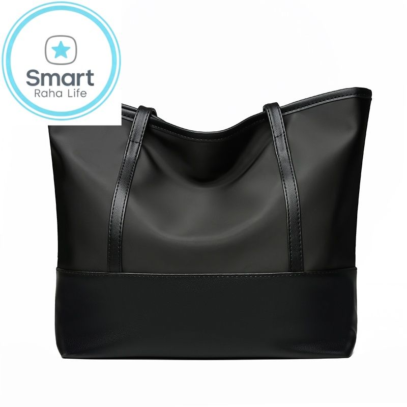 Smartrahalife Fashion PU Leather Tote Bag for Women, 3 Ways to Wear: Shoulder/Crossbody/Handbag, Casual Portable Purse with Local Fast Delivery