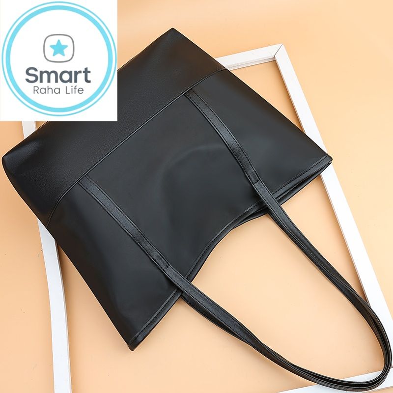 Smartrahalife Fashion PU Leather Tote Bag for Women, 3 Ways to Wear: Shoulder/Crossbody/Handbag, Casual Portable Purse with Local Fast Delivery